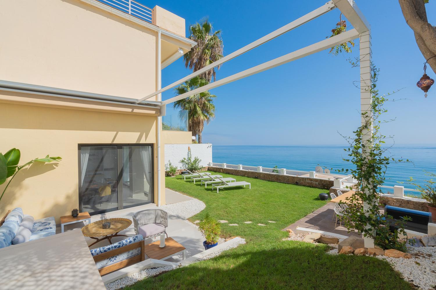 토레몰리노스 Private 250Sqm Garden Duplex, Jacuzzi, Cinema, Sea View Escape 아파트 외부 사진
